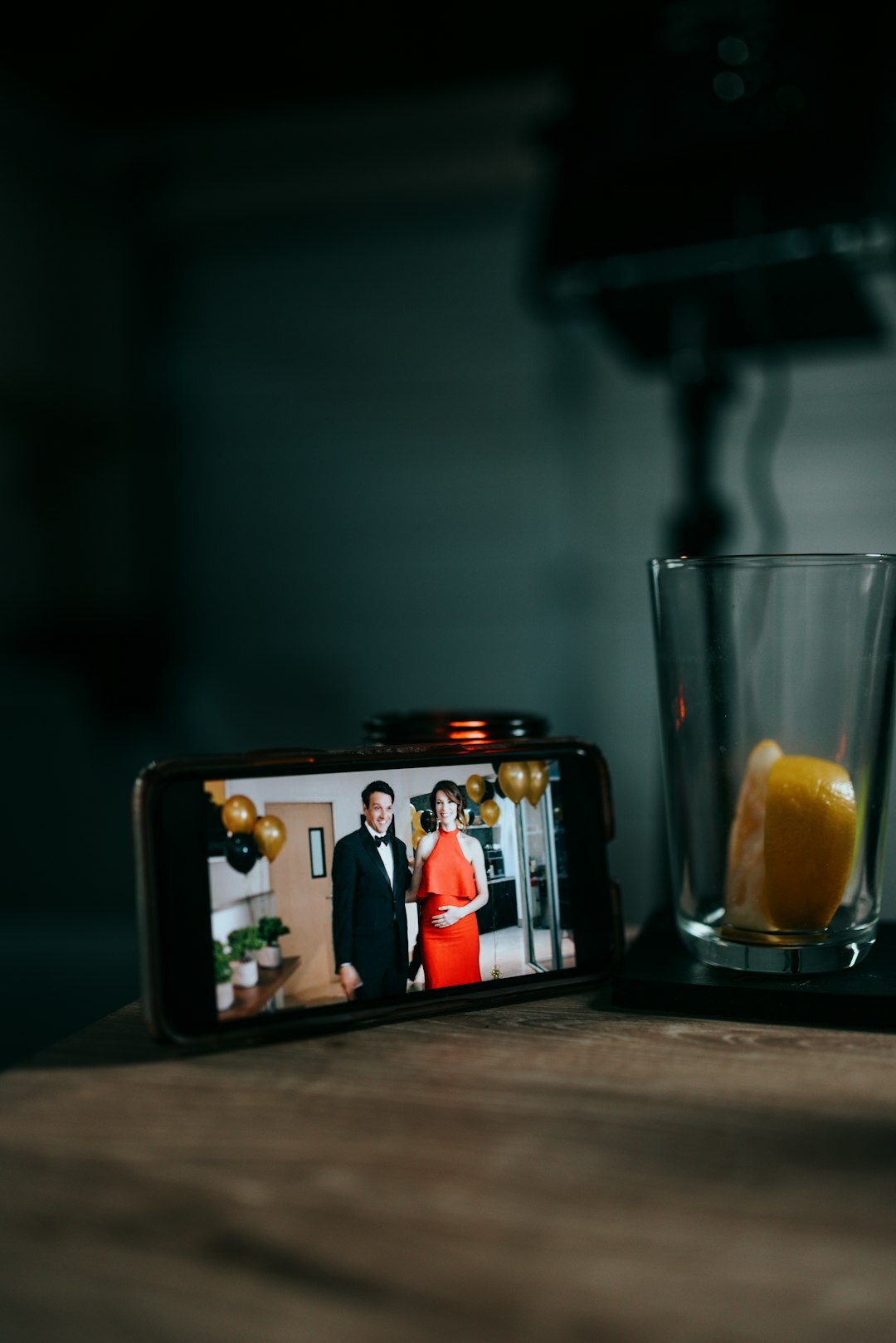 Camera filming a video podcast episode with two guests