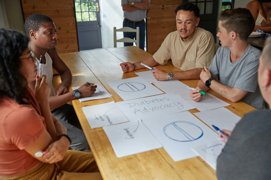 diverse group discussing ideas